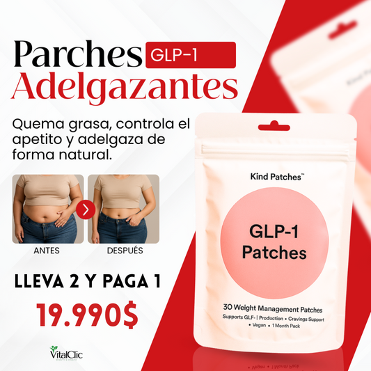 PARCHES ADELGAZANTES GLP-1 - CONTROLA TU PESO FACIL Y SEGURO 😱Lleva 2 y Paga 1😱