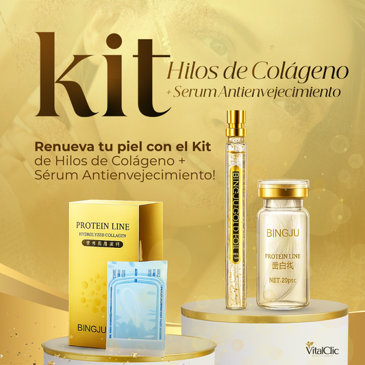 Kit de Hilos de Colágeno + Serum Antienvejecimiento - 😱50% DE DESCUENTO😱