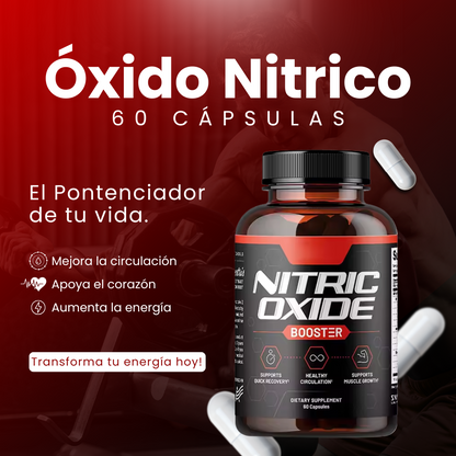 Óxido Nitrico 60 Cápsulas - EL POTENCIADOR DE TU VIDA 😱50% DE DESCUENTO😱