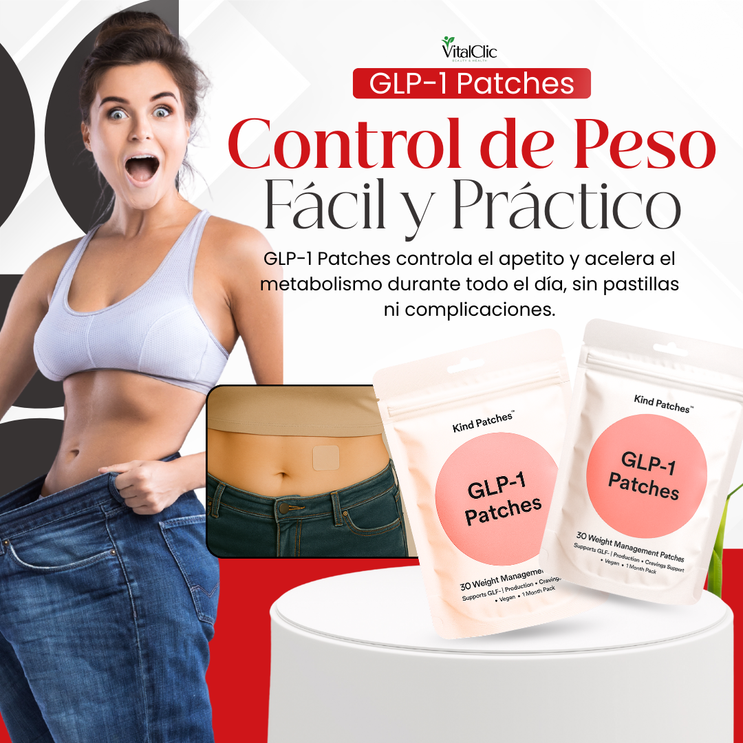 PARCHES ADELGAZANTES GLP-1 - CONTROLA TU PESO FACIL Y SEGURO 😱Lleva 2 y Paga 1😱