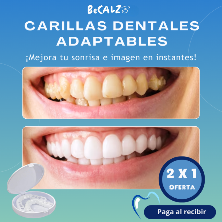 Carillas Dentales Adaptables - Transforma tu Sonrisa 😱OFERTA EXCLUSIVA 2X1😱