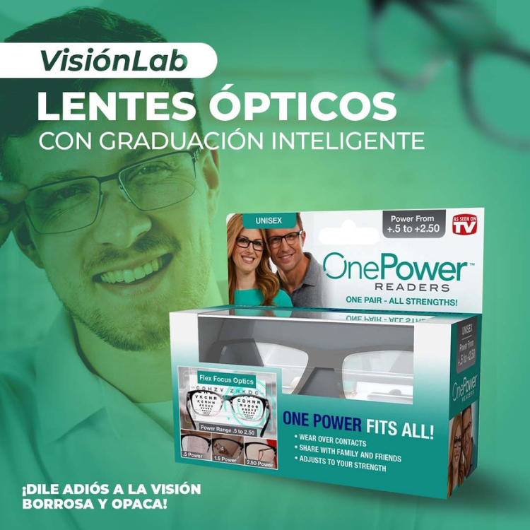 VisiónLab™ - Lentes Ópticos con Graduación Inteligente 😍LLEVA 2 Y PAGA 1😍