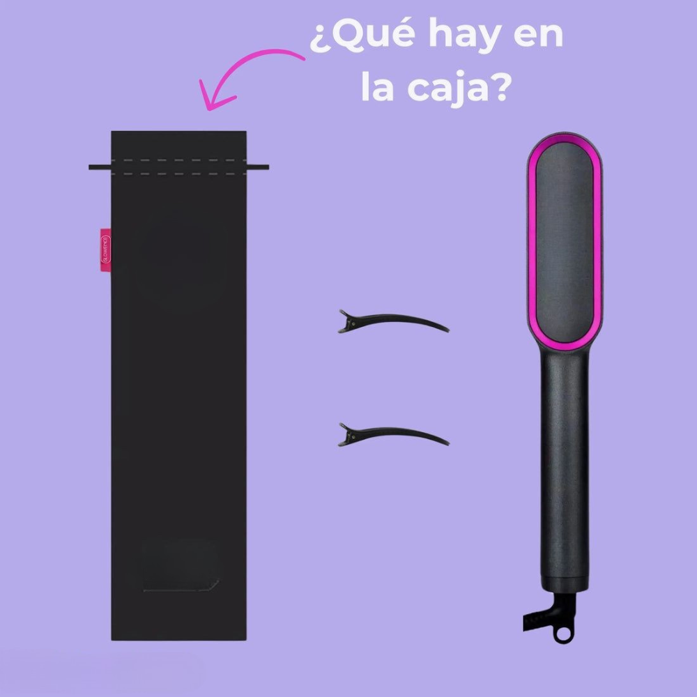 GlowLiss® - Cepillo Alisador Premium - Transforma tu Melena en Segundos😍 50% DE DESCUENTO😱