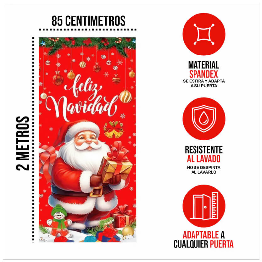 Fundas Navideñas para Puertas y Mesas🎄✨🎁 ¡Celebra la Navidad con Estilo! 😍OFERTA 2X1😍
