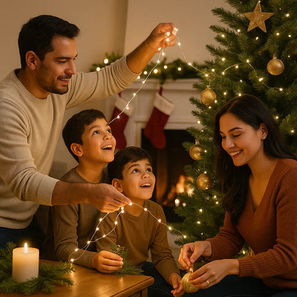 SmartLigth - Luces Navideñas con Panel Solar 😍50% DE DESCUENTO😍