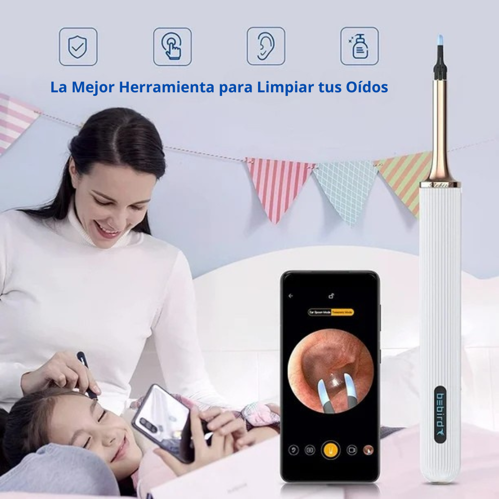 Otoscopio Pro™ - Limpiador de Oídos con Cámara HD - ¡Limpieza Rápida y Efectiva! 👂🏻