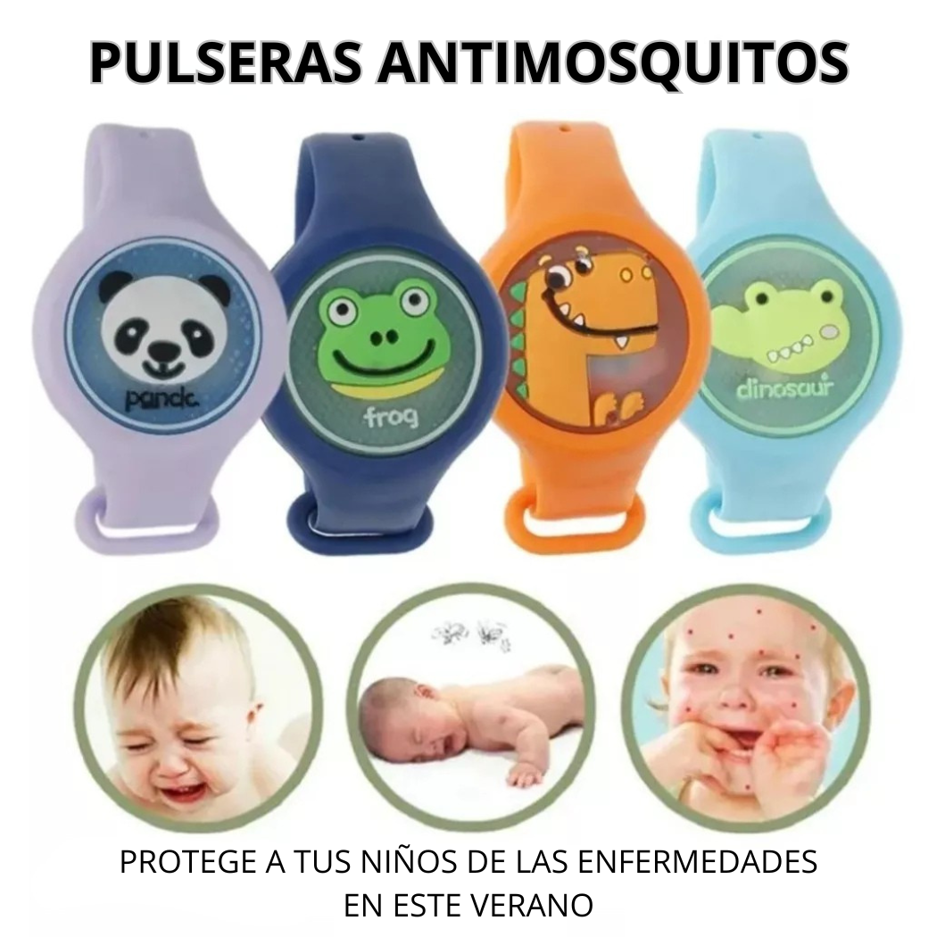 Pack de 3 Pulseras Antimosquitos - ¡LA PROTECCIÓN IDEAL EN ESTE VERANO!☀️🦟 - 😱OFERTA 3X1😱