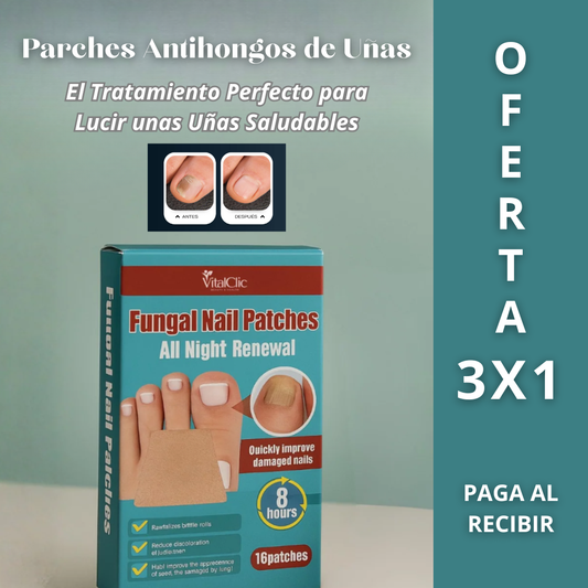 Parches Antihongos de Uñas - TRANSFORMA EL CUIDADO DE TUS PIES 😱LLEVA 3 Y PAGA 1😱